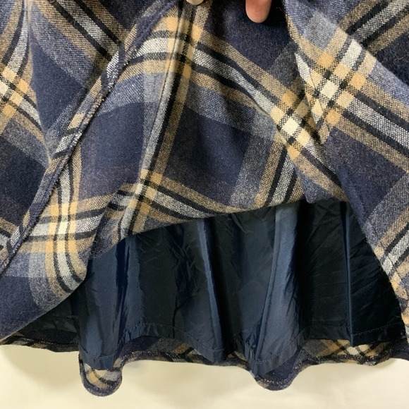 VTG Womens Bias Tartan Plaid Wool Blend Midi Skirt Sz 10 Y2K Academia Heritage - Picture 3 of 9